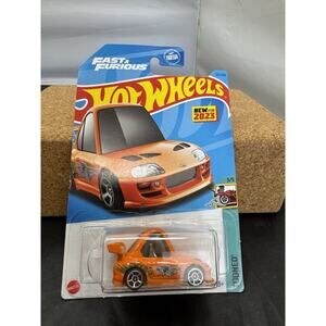 Hot Wheels 2023 '94 Toyota Supra Orange 211/250 Tooned Fast & Furious #3/5 New